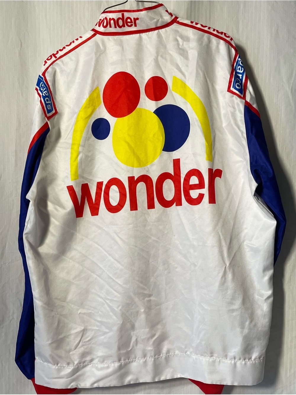 Men’s Racing Jacket - White/Red/Blue - Picture 2 of 9